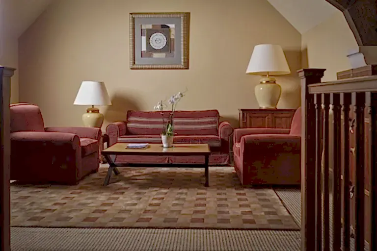 Deluxe Suit lounge at country manor hotel
